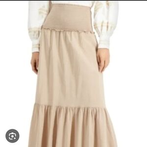 INC International Concepts Tan Maxi Skirt